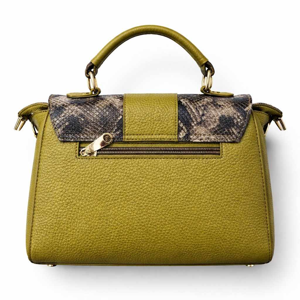 Chic Serpent Olive Handbag