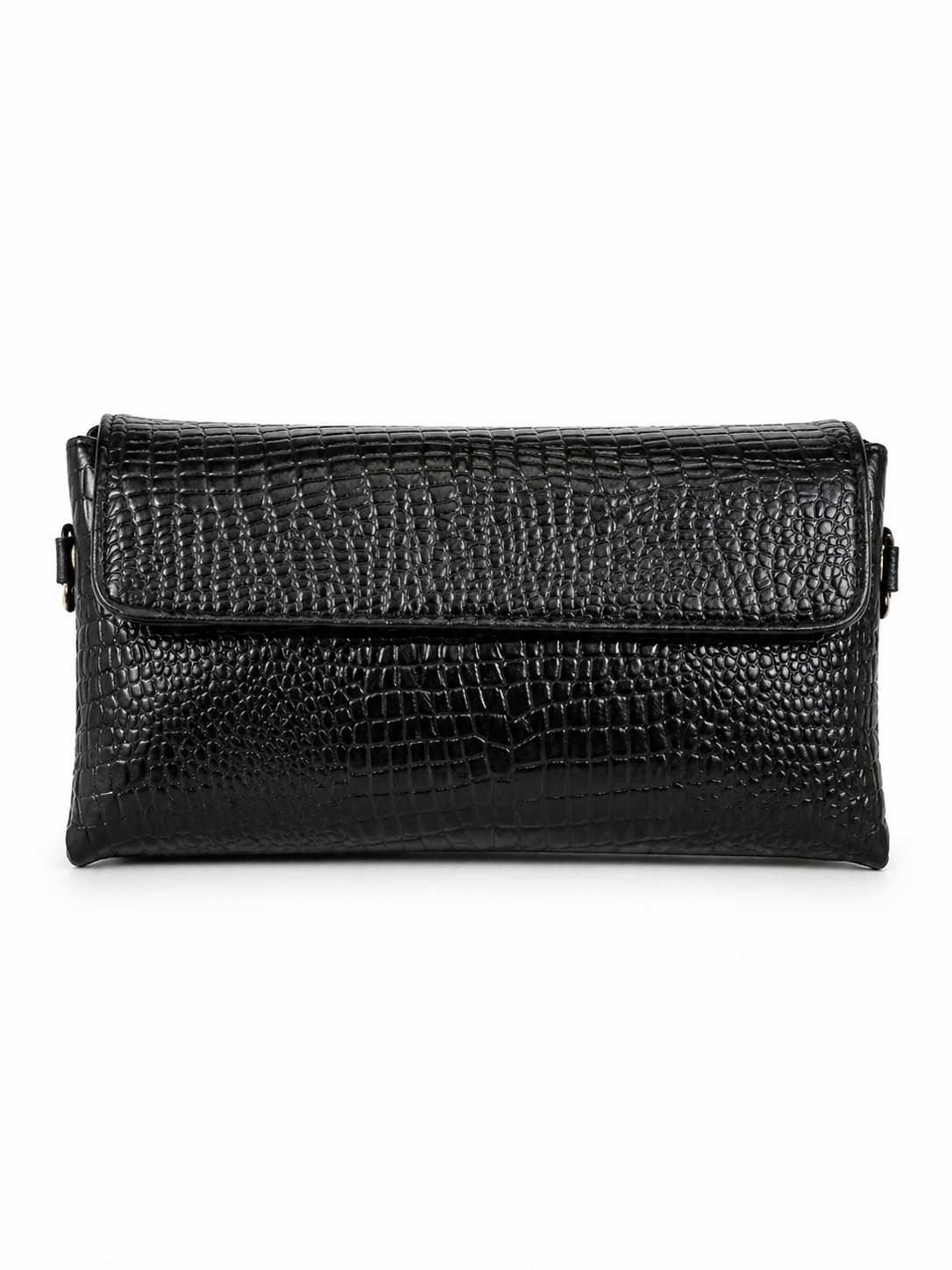 Texture Leather Sling Clutch – Multi Compartment Organizer