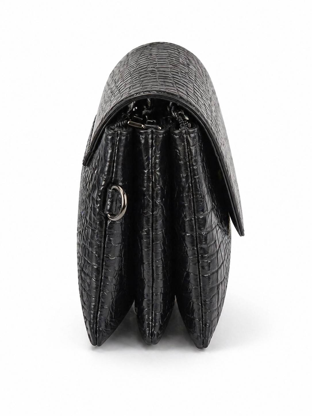 Texture Leather Sling Clutch – Multi Compartment Organizer