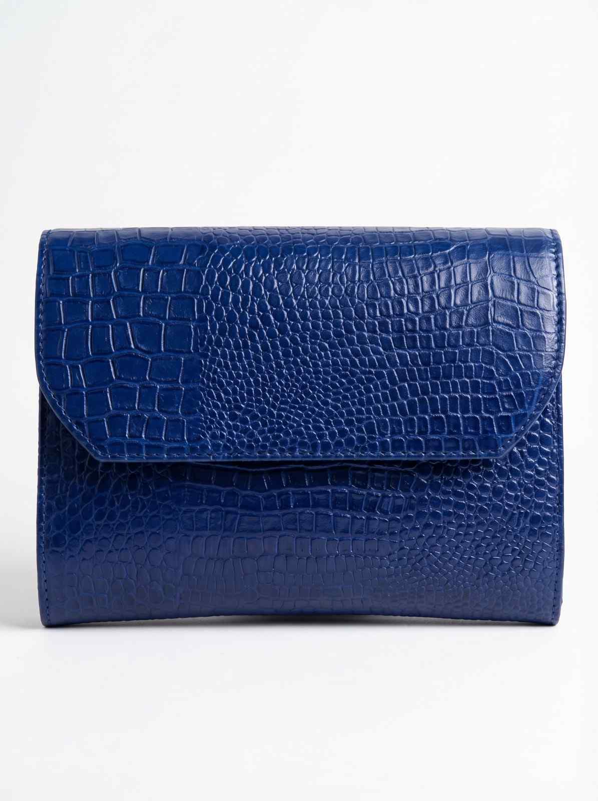 Luxe Croc-Embossed Leather Sling Bag