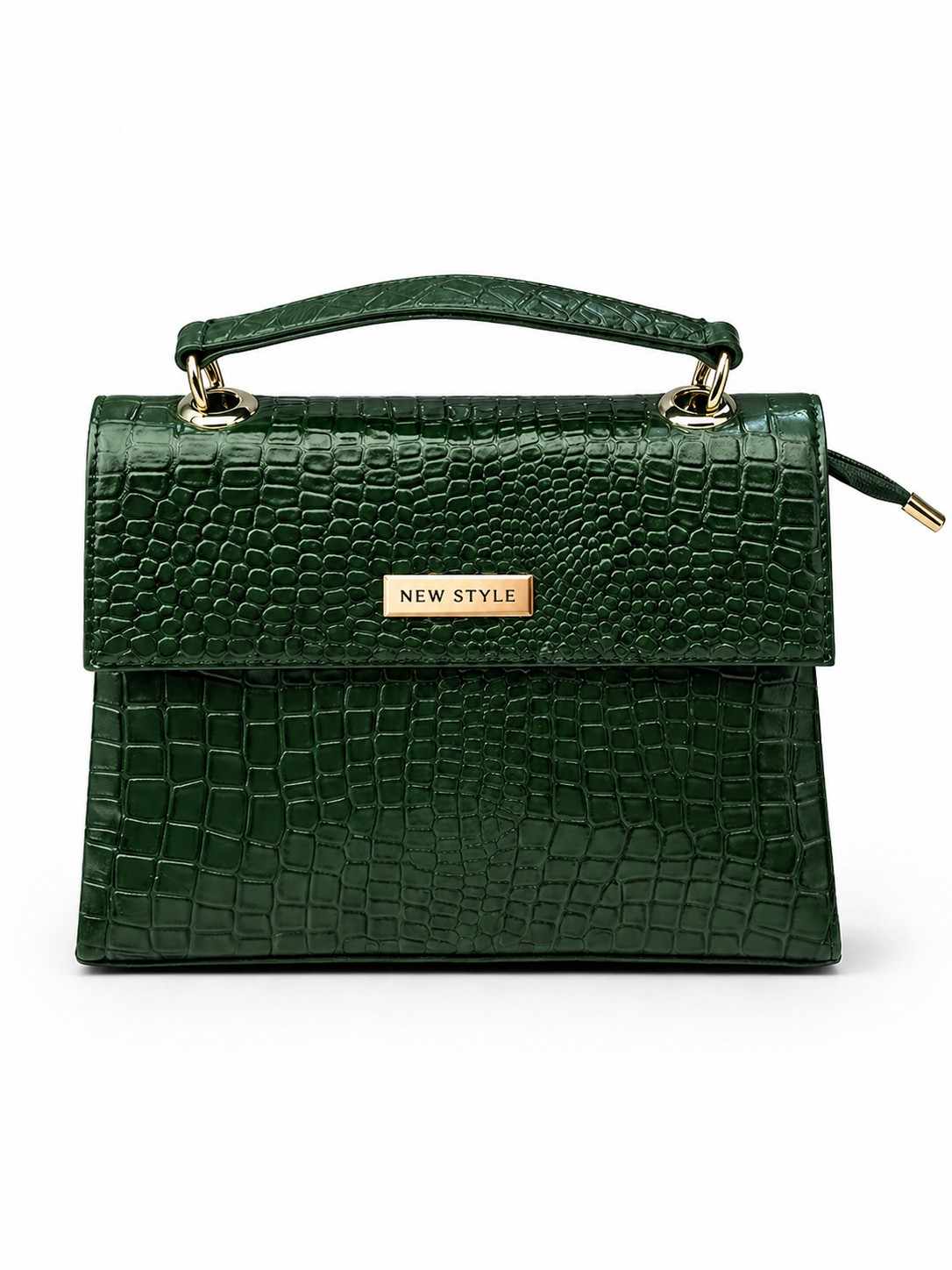 Croc Texture Leather – Top Handle Sling Bag| Handbag for Women