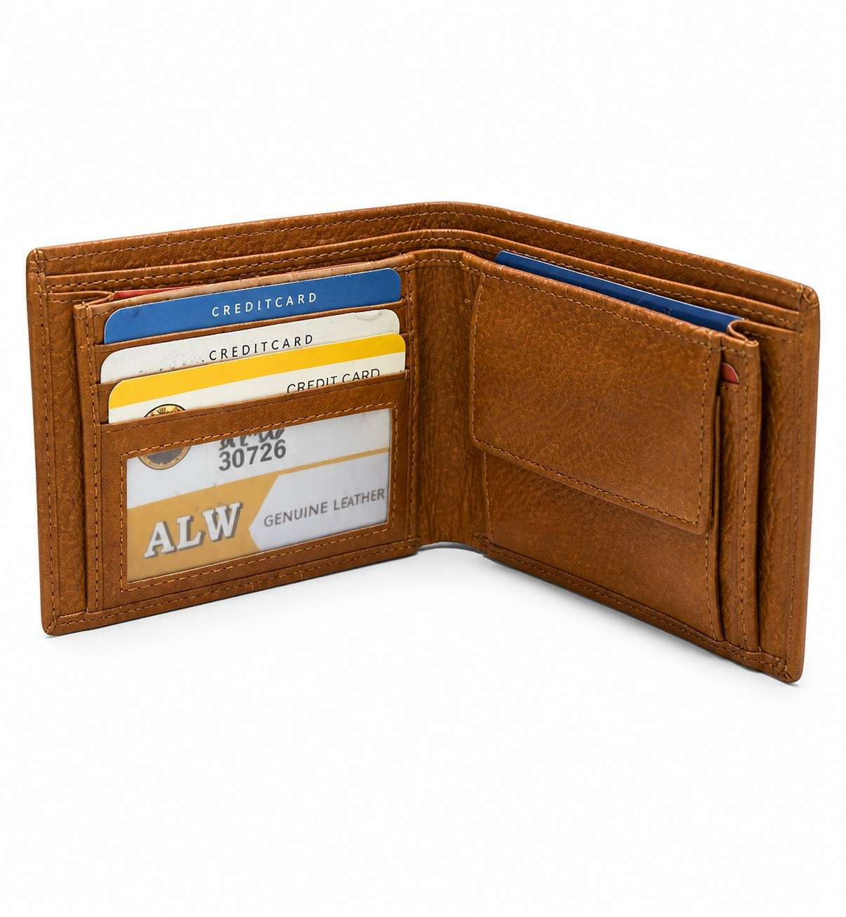 ALW Genuine Leather Wallet for Men | Bifold with Multiple Card Slots