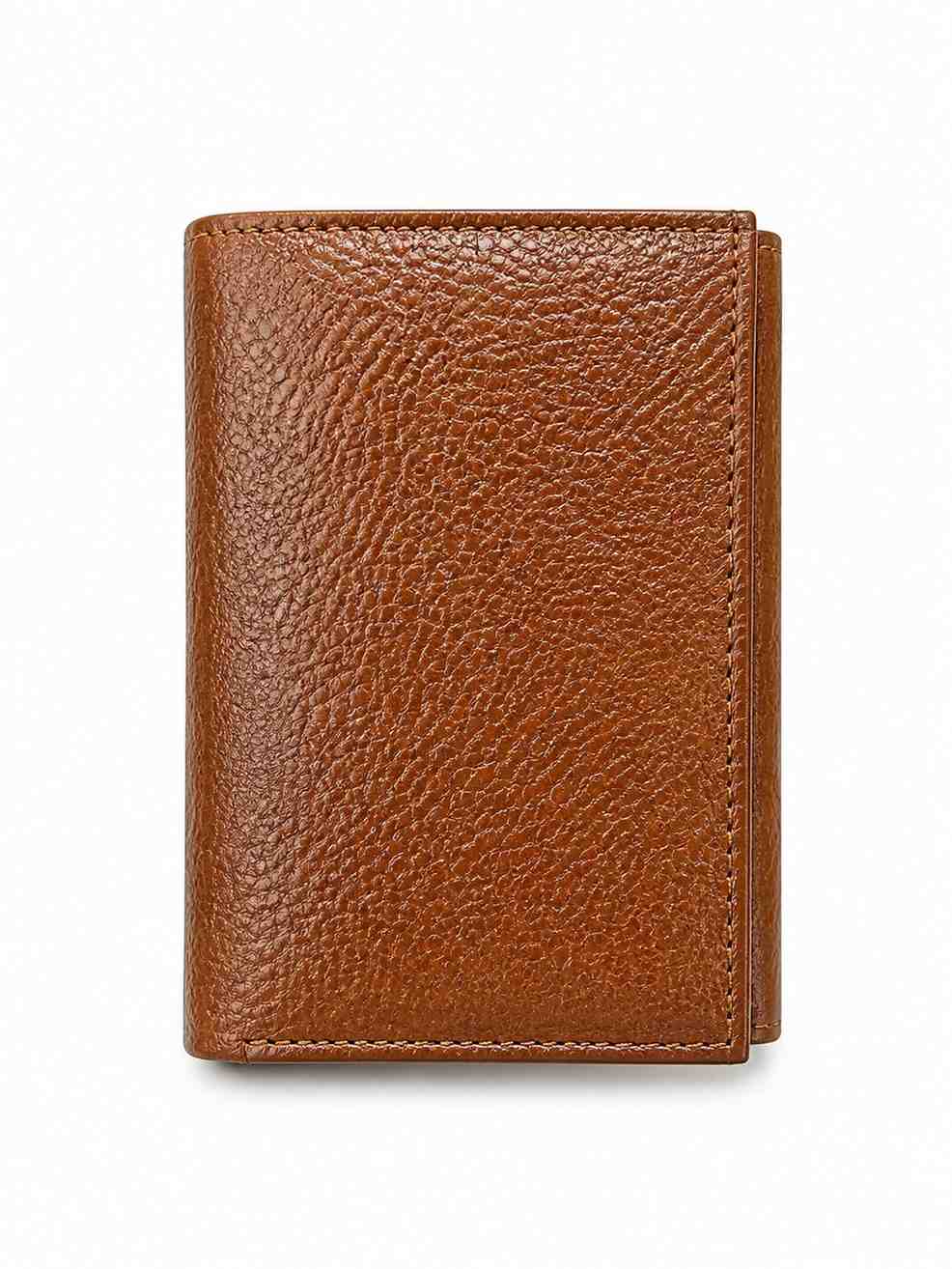 ALW Genuine Leather Trifold Wallet | Men's Compact Bifold with Multiple Card Slots