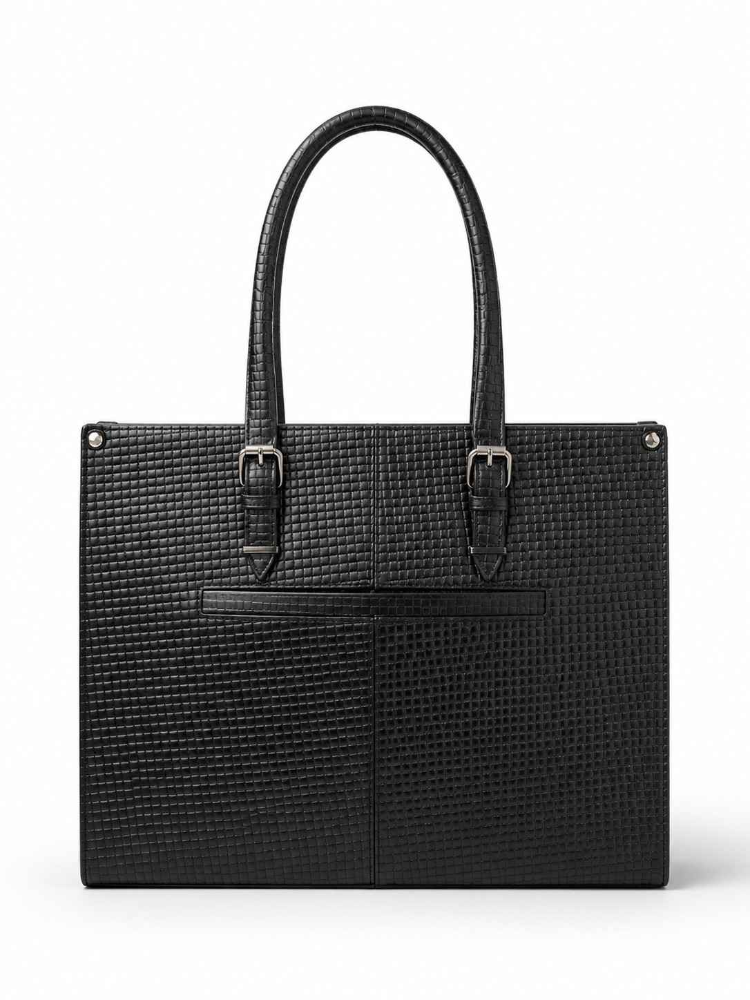 ALW Elegance Executive Leather Handbag - Textured Tote for Women