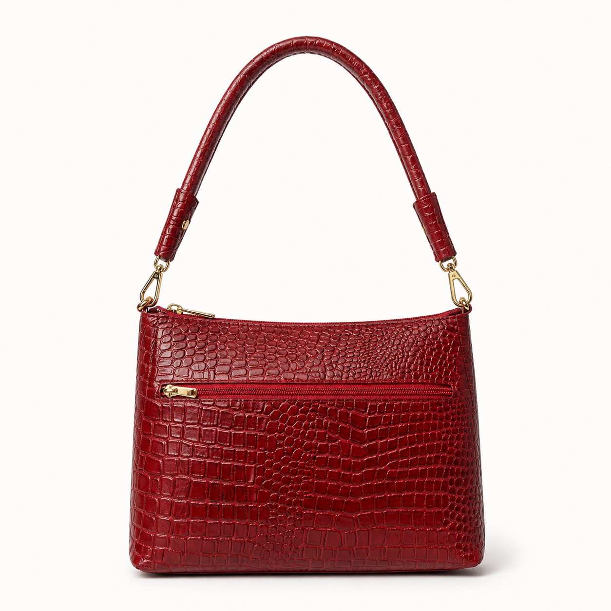 ALW Croco Collection - Textured Leather Multi-Way Shoulder Bag