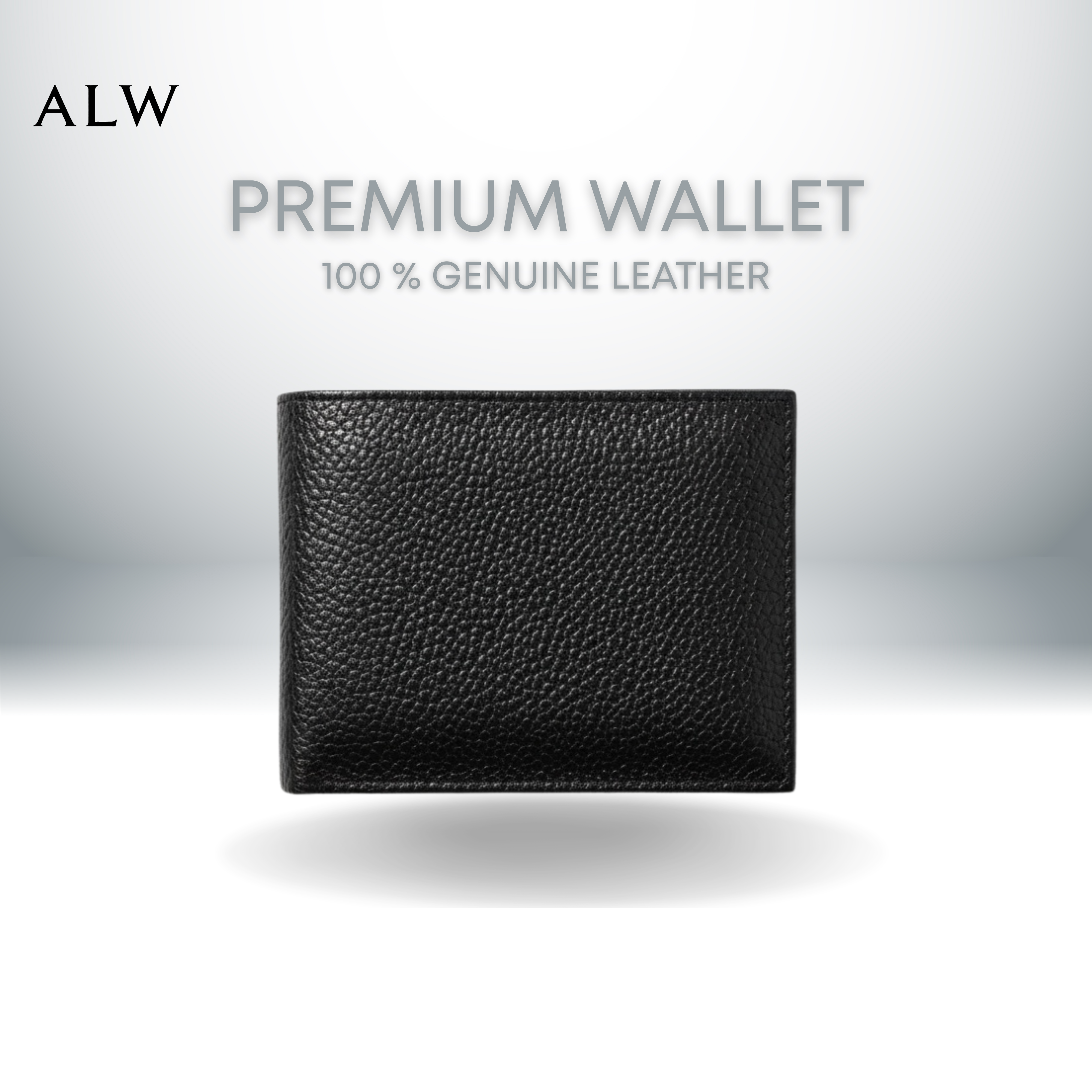 Men’s Genuine Leather Wallet – Slim Bifold with Multiple Card Slots
