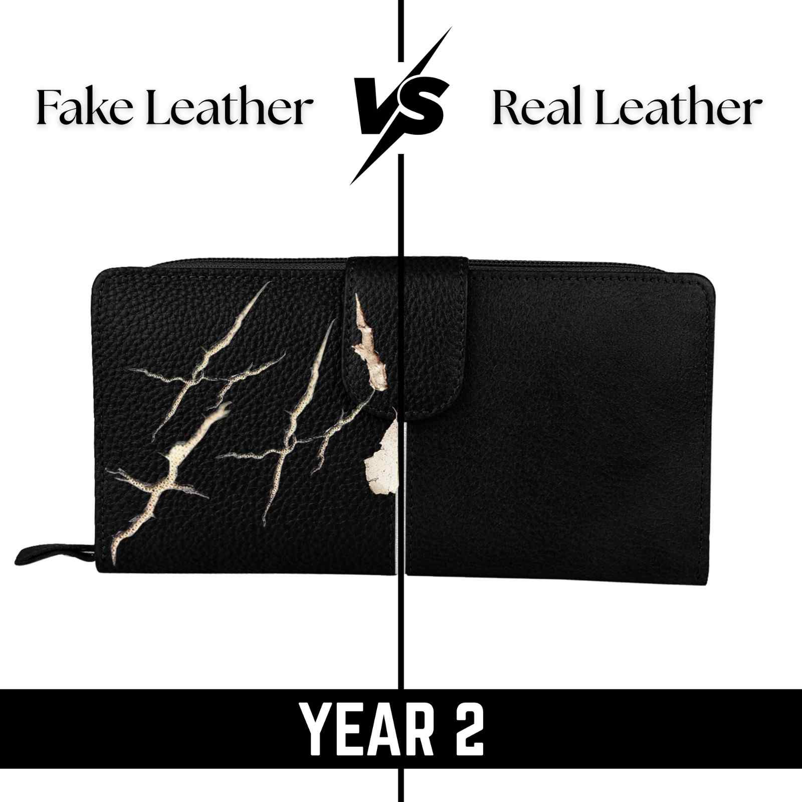Ladis Leather Clutch, Long Wallet | Card Organiser