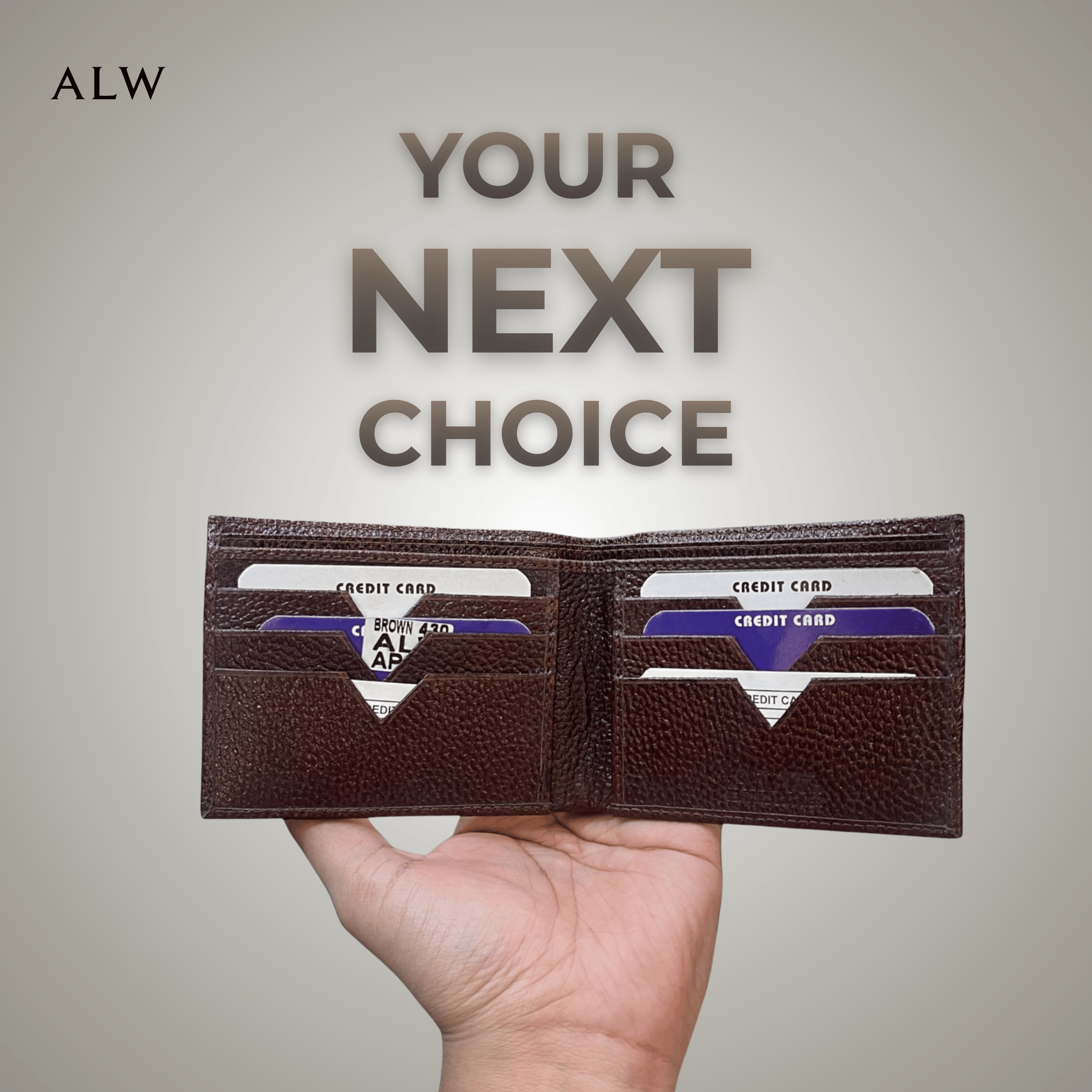 Men’s Genuine Leather Wallet – Slim Bifold with Multiple Card Slots