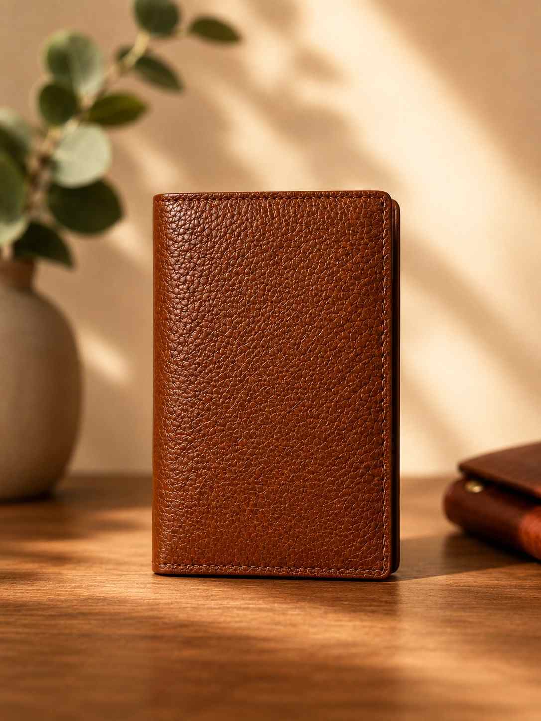 Premium Men's Leather Card Holder Wallet – Slim Bifold with 7 Card Slots & 2 Cash Compartments