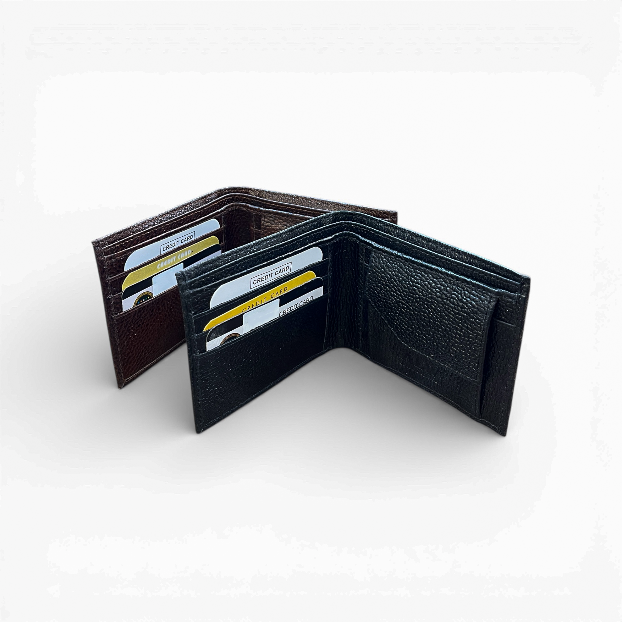 Men’s Genuine Leather Wallet – Slim Bifold with Coin Pocket & Card Slots