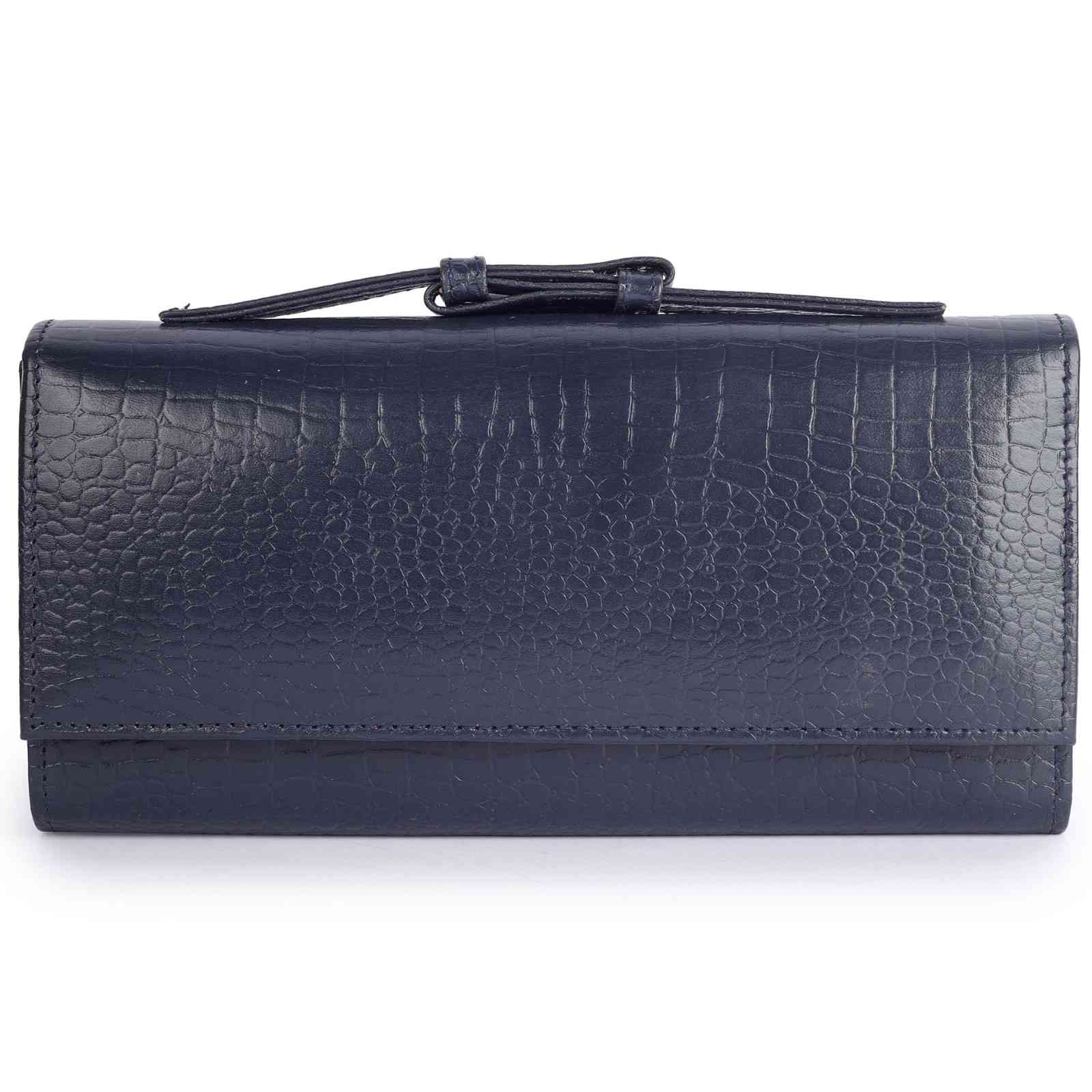 Premium Croc Pattern Leather Clutch for Women