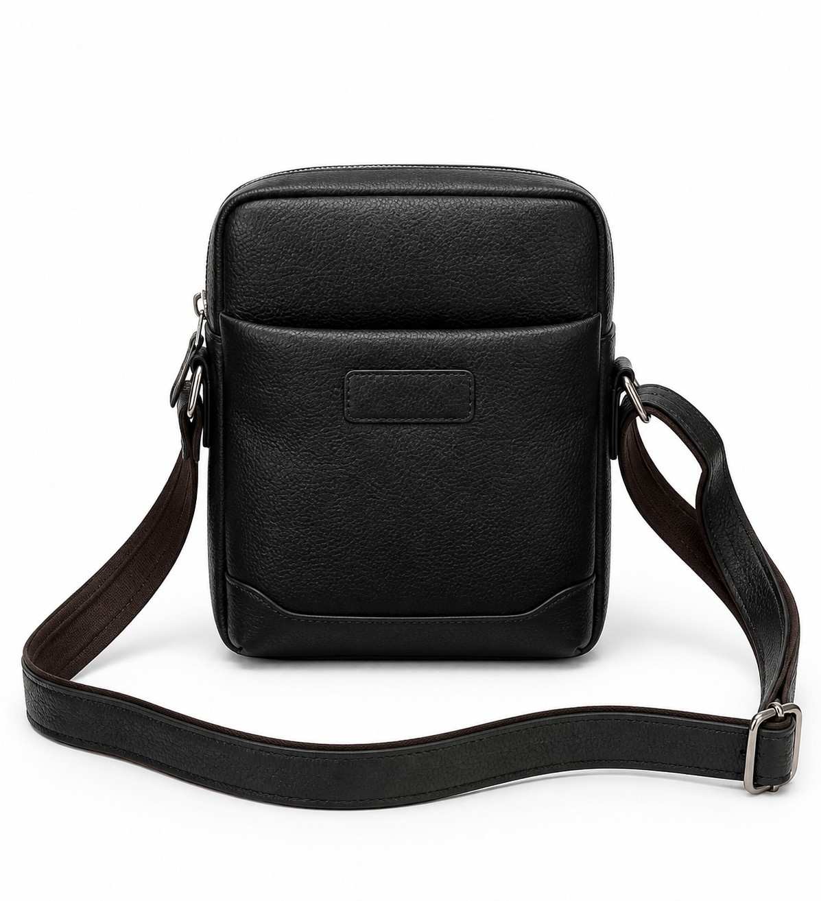 Men’s Genuine Leather Sling Bag – Compact Crossbody Messenger