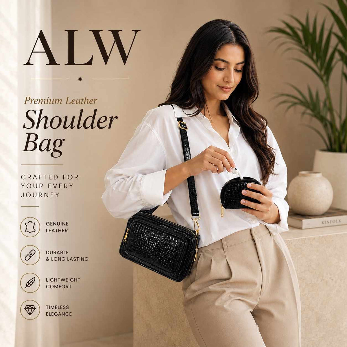 ALW Duo
Shoulder Bag with Mini Pouch