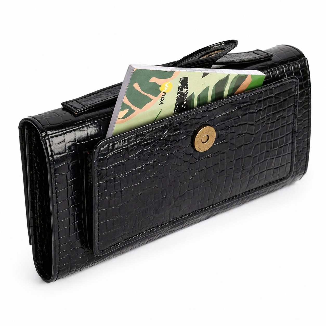 Premium Croc Pattern Leather Clutch for Women