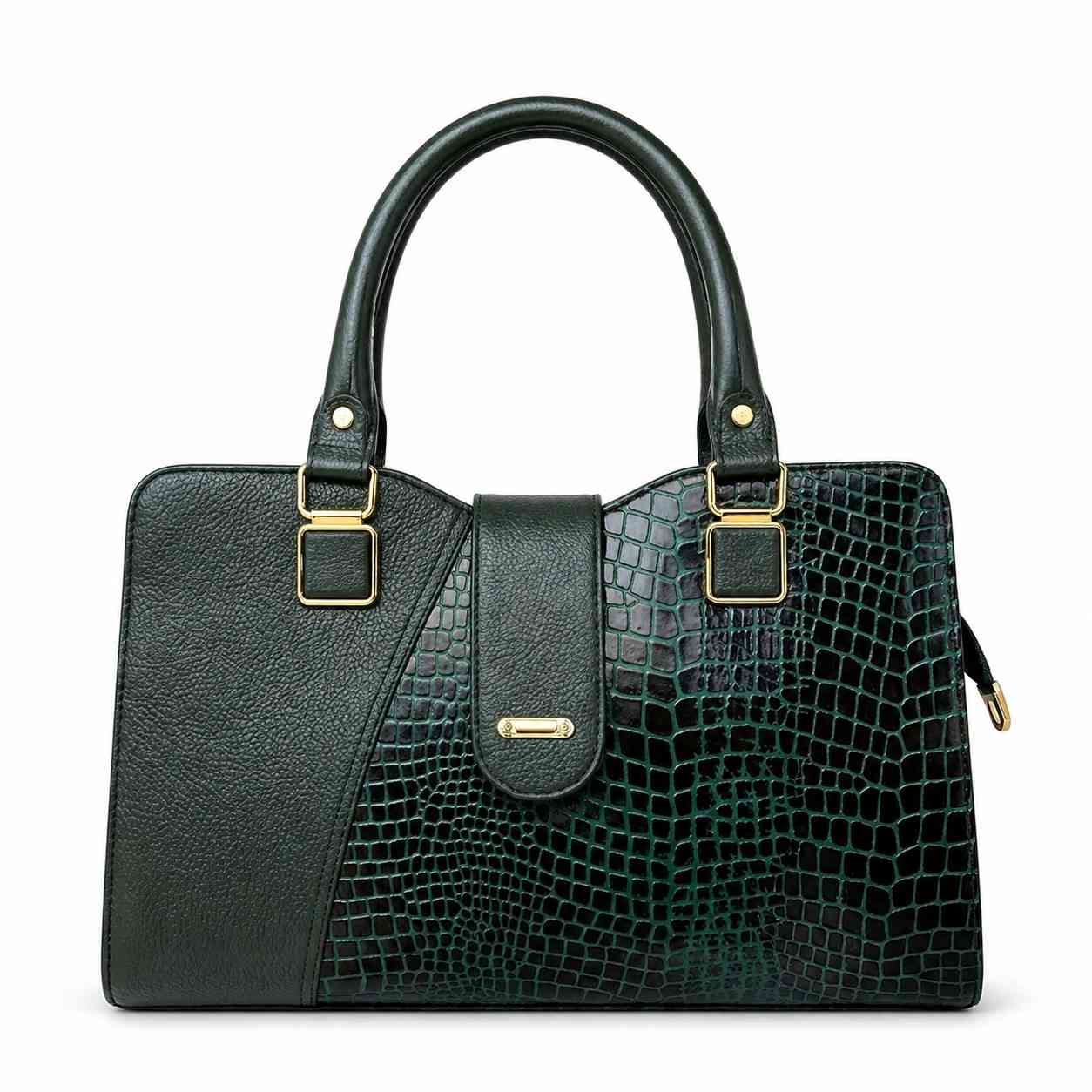 Ladies Leather Handbag Unique Design With Strap