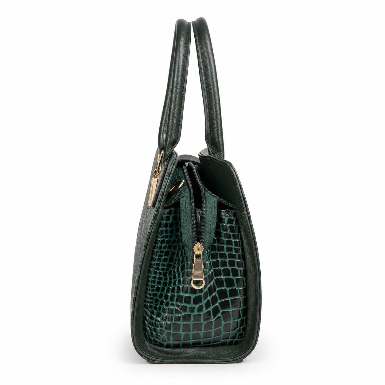Ladies Leather Handbag Unique Design With Strap