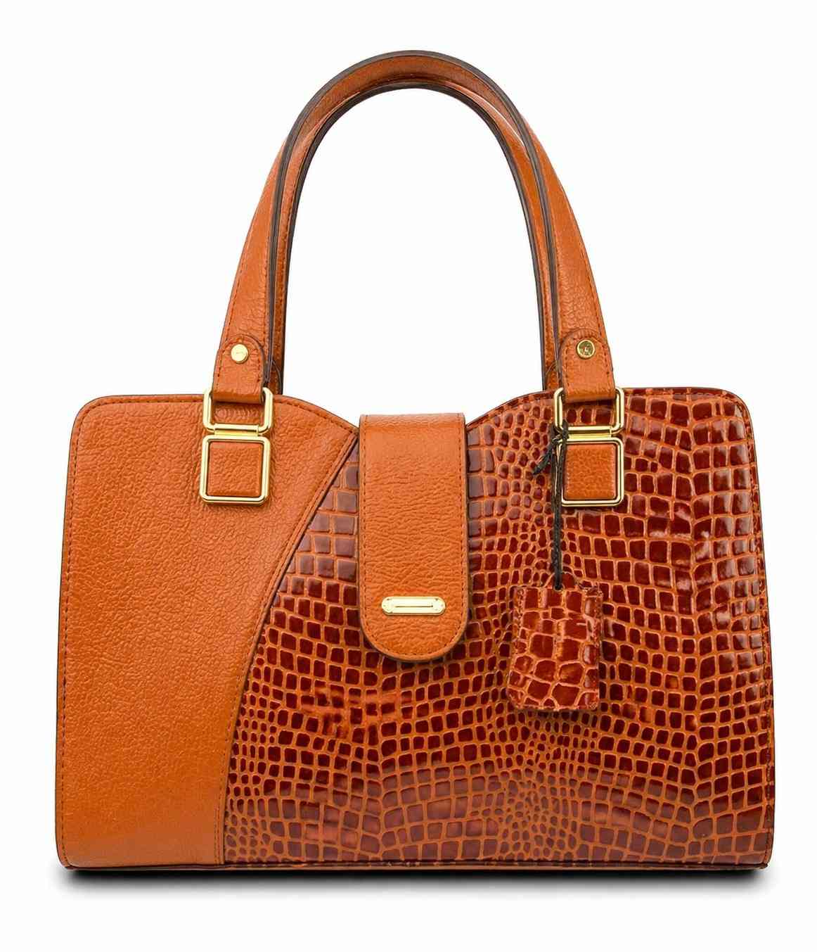 Ladies Leather Handbag Unique Design With Strap