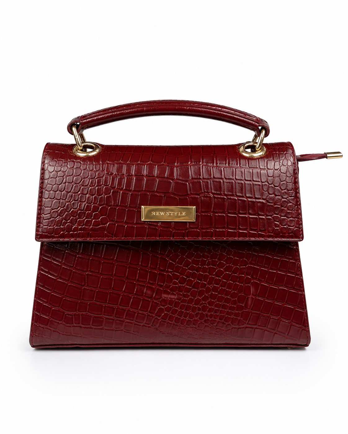 Croc Texture Leather – Top Handle Sling Bag| Handbag for Women