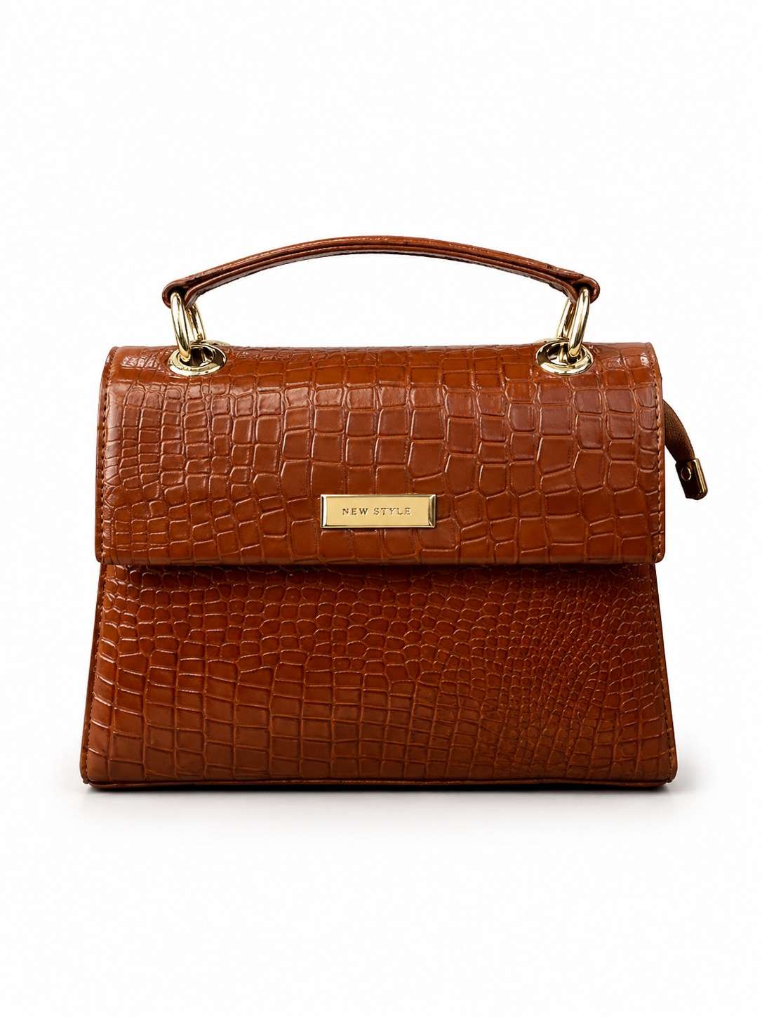 Croc Texture Leather – Top Handle Sling Bag| Handbag for Women