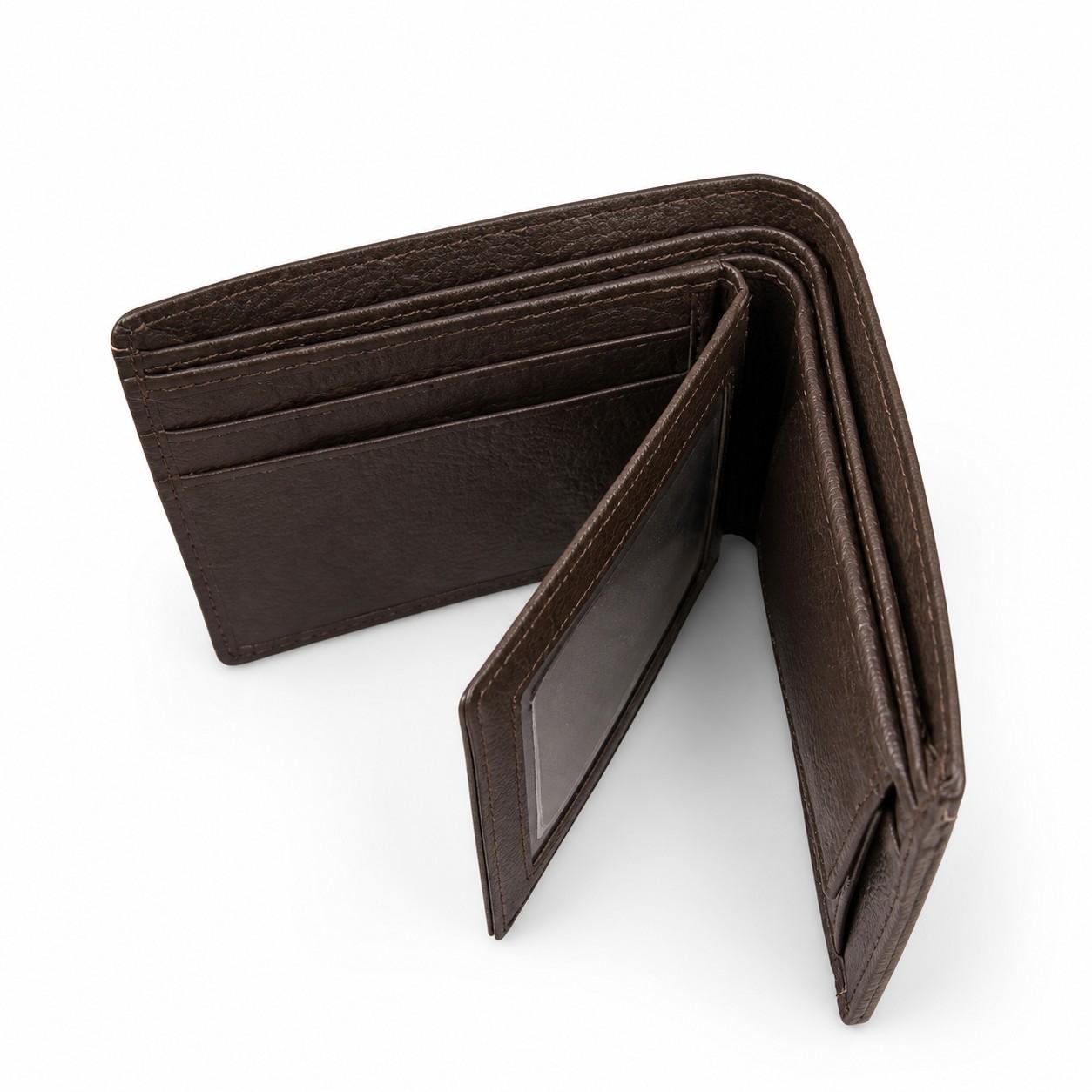 ALW Genuine Leather Wallet - Compact & Durable Bi-Fold Design