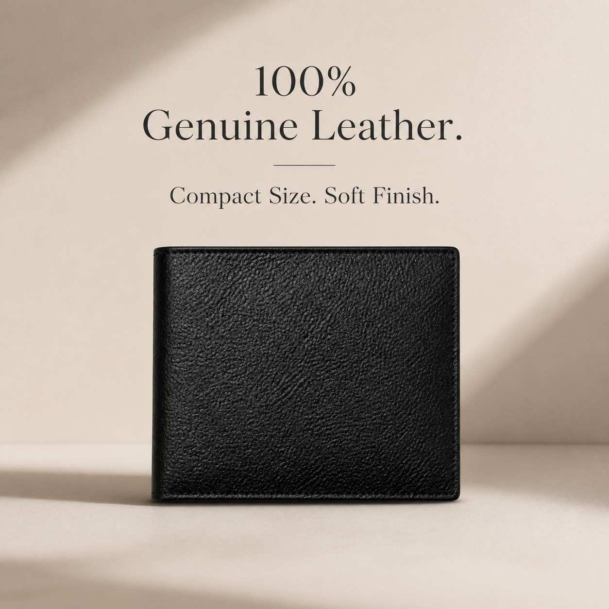 ALW Genuine Leather Wallet - Compact & Durable Bi-Fold Design