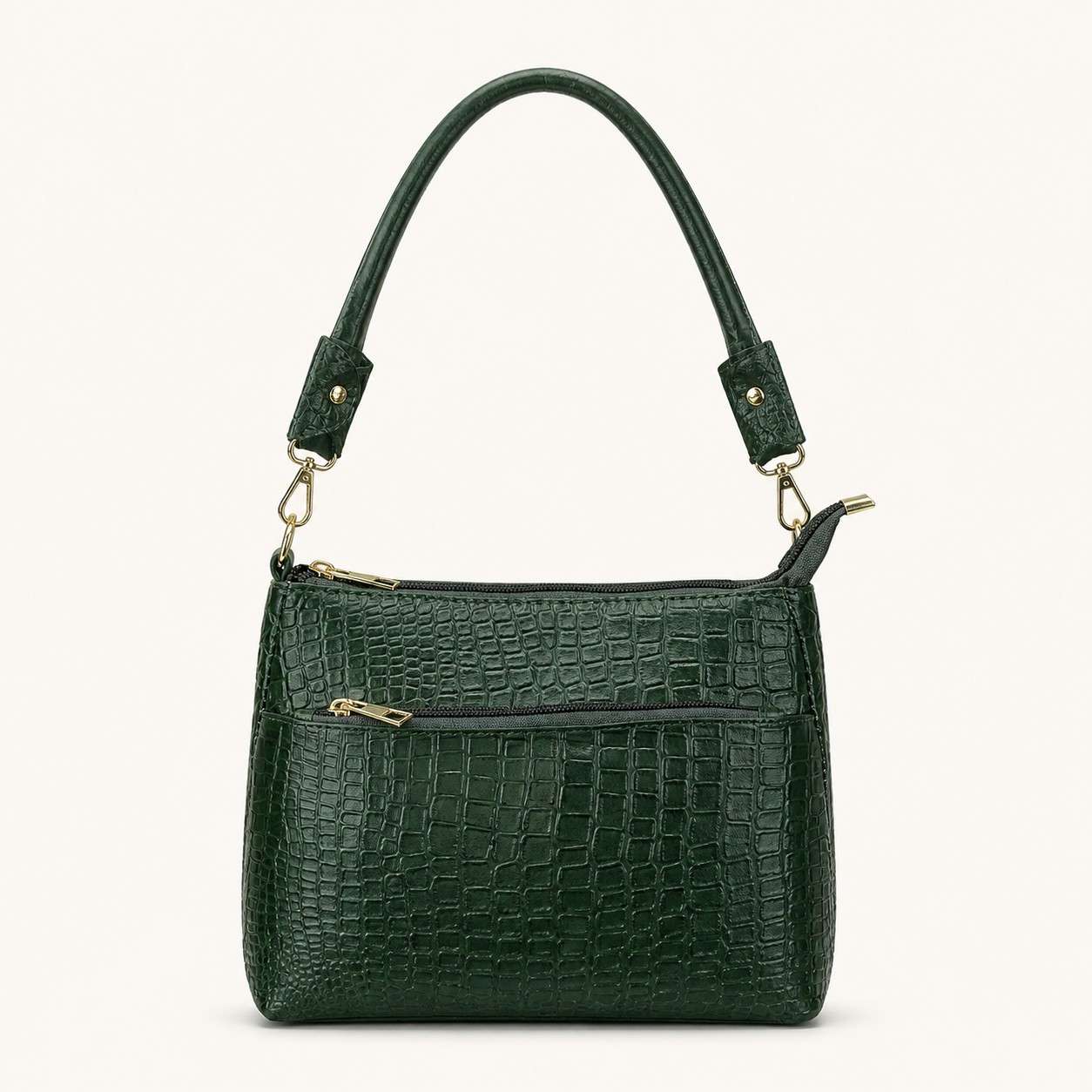 ALW Croco Collection - Textured Leather Multi-Way Shoulder Bag
