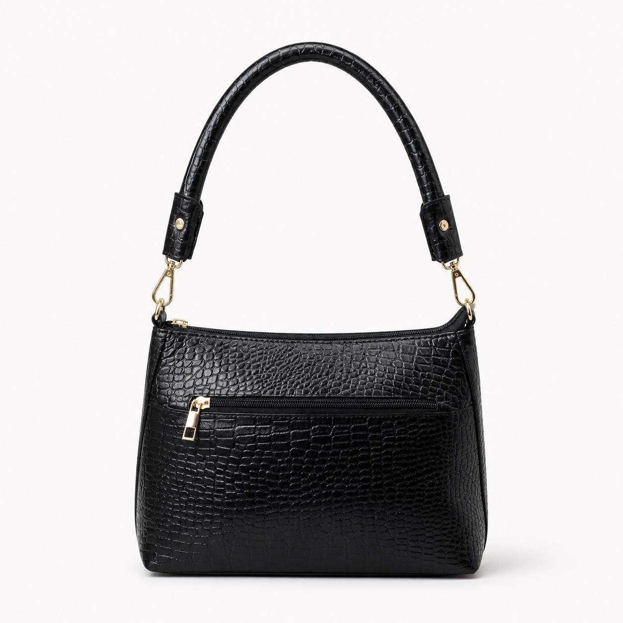 ALW Croco Collection - Textured Leather Multi-Way Shoulder Bag