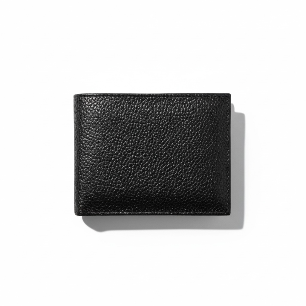 Men’s Genuine Leather Wallet – Slim Bifold with Coin Pocket & Card Slots