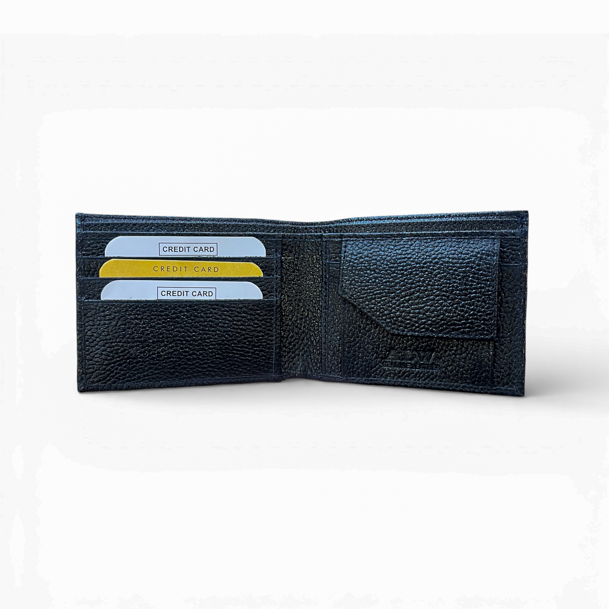 Men’s Genuine Leather Wallet – Slim Bifold with Coin Pocket & Card Slots