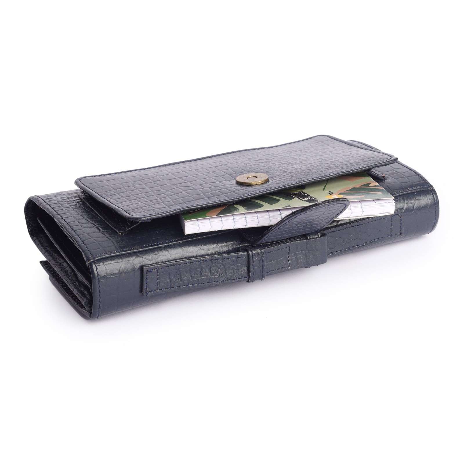 Premium Croc Pattern Leather Clutch for Women
