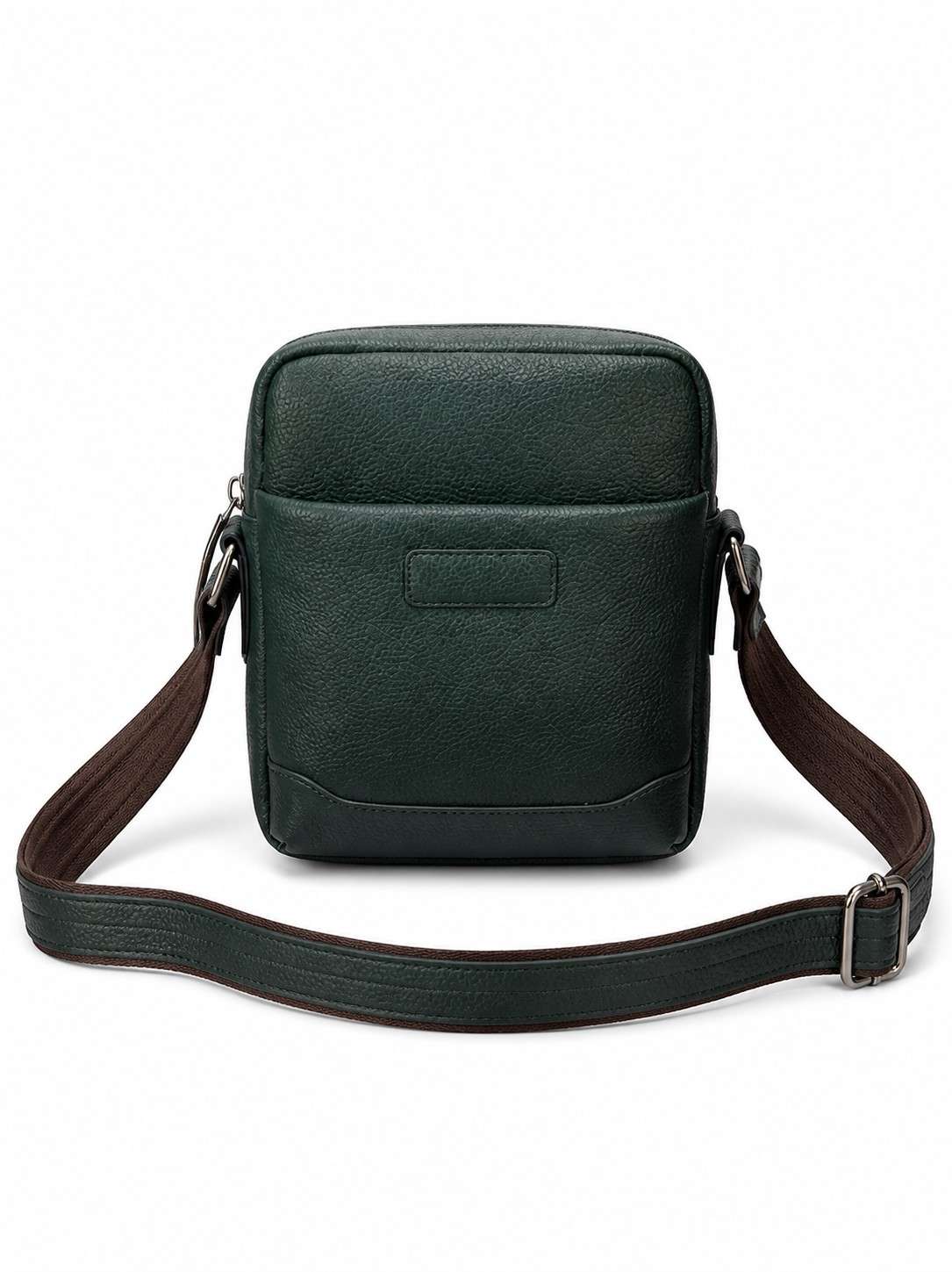 Men’s Genuine Leather Sling Bag – Compact Crossbody Messenger
