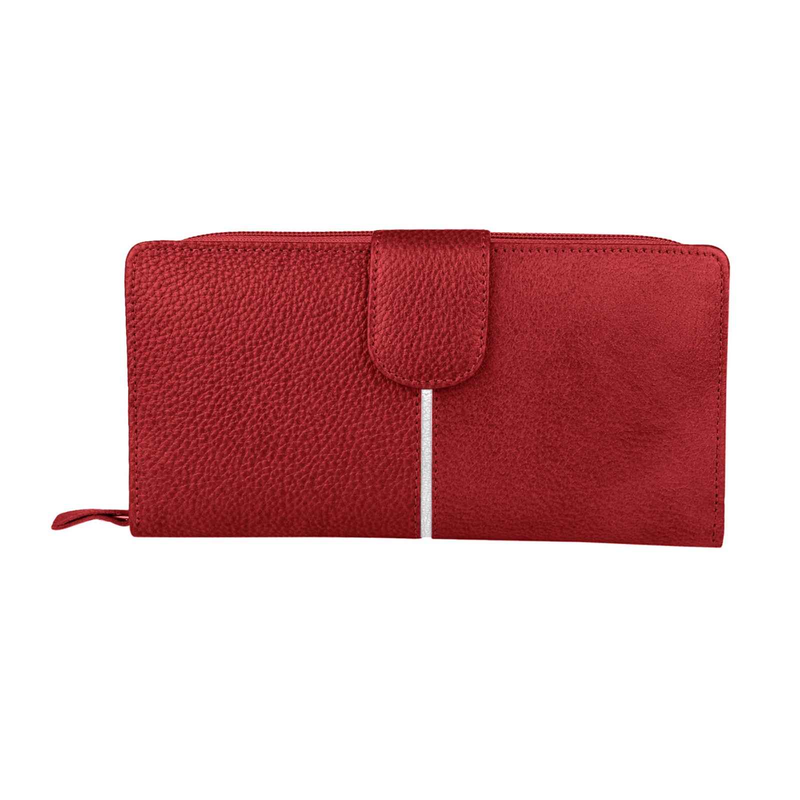 Ladis Leather Clutch, Long Wallet | Card Organiser