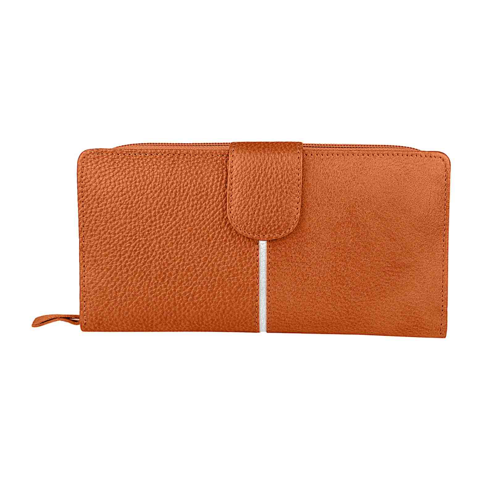 Ladis Leather Clutch, Long Wallet | Card Organiser