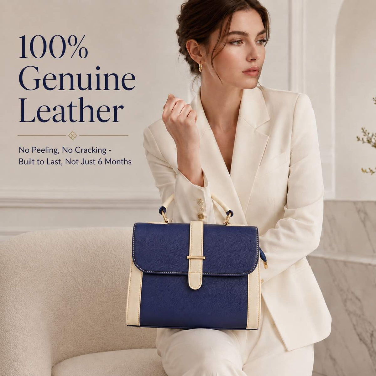 ALW Premium Leather satchel Handbag